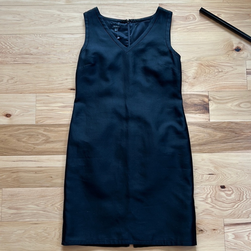 Talbots Black V-Neck Dress | Size 8